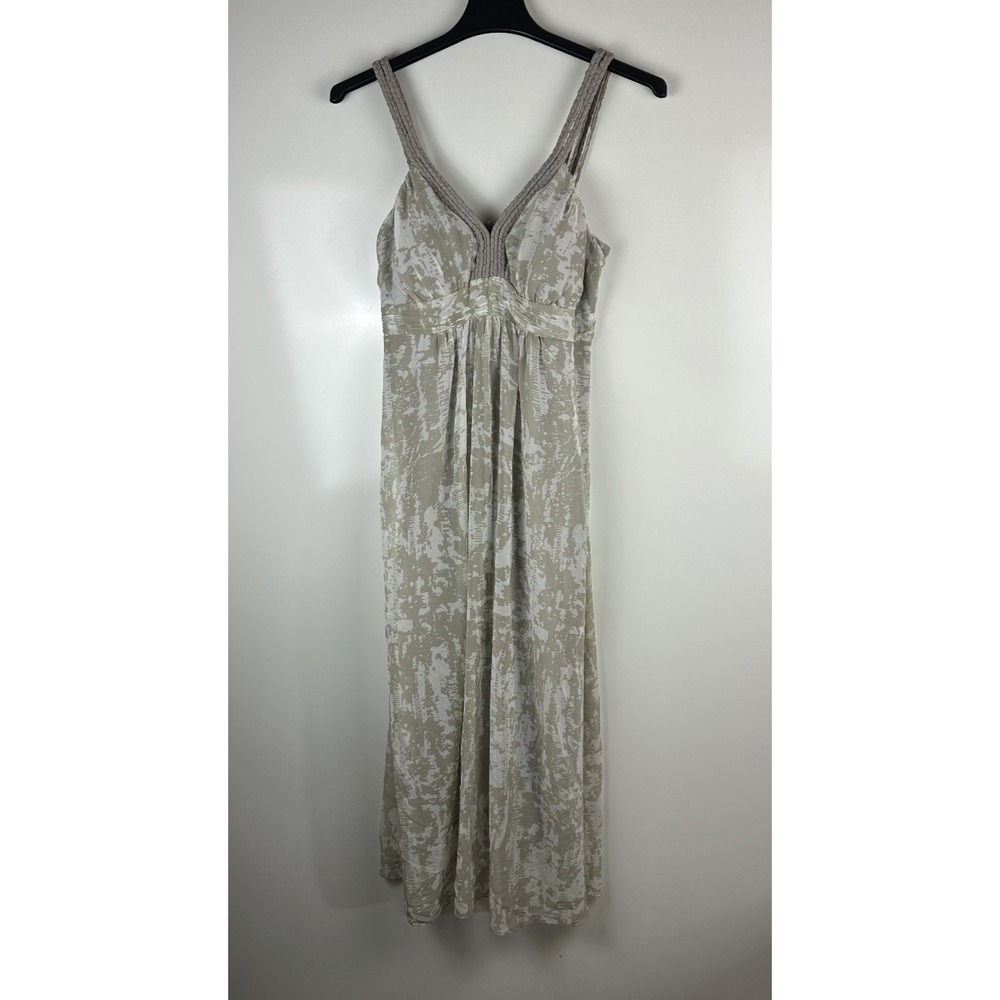 Soft Surroundings Summer Breeze Maxi Dress Braided Straps Overlay Beachy Boho PL - Picture 2 of 13